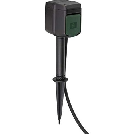 Brennenstuhl 1154540601 enchufe inteligente Negro, Verde