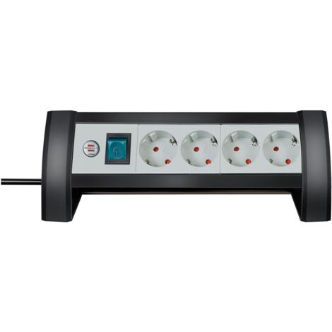 BRENNENSTUHL 1156250416 - Base multiple Premium-Office-Line pour bureau (6 prises)