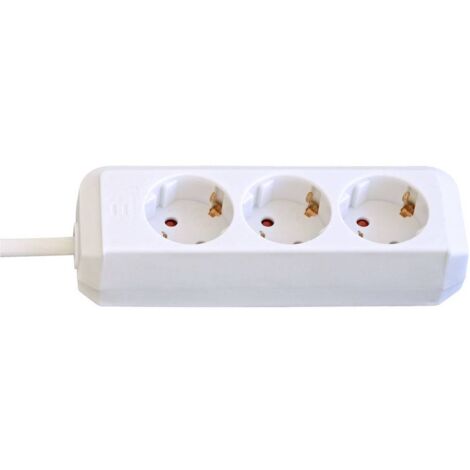 Brennenstuhl 1158610015 Multipresa 3 scomparti Bianco Schuko 1 pz.