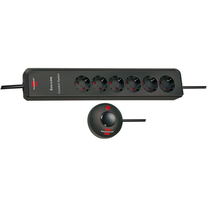 Eco-Line Comfort Switch multiprise 6 prises fourmi - Brennenstuhl Eco-Line Comfort Switch multiprise 6 prises fourmi - Brennenstuhl