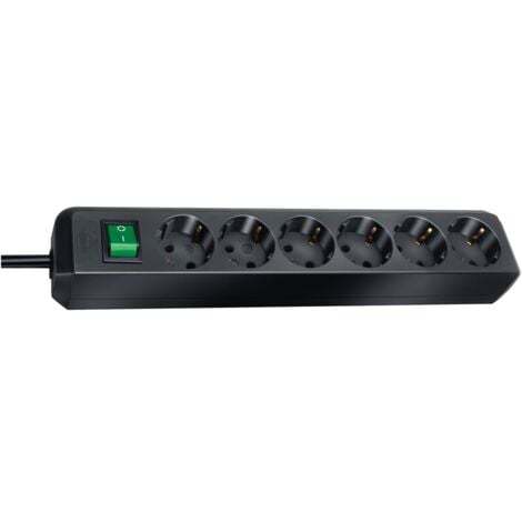 ASEIN Eco-Line mit Schalter 3-fach schwarz 3m