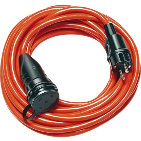 Prolunga Corrente Elettrica 25m Cavo 2x1,5mm 3300W Arancione