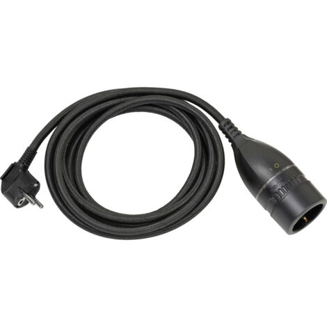 Brennenstuhl 1161830010 Strom Verlängerungskabel   Schwarz 3.00 m H05VV 3G 1,5 mm²