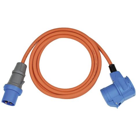 Brennenstuhl 1167650503 Alimentazione Prolunga Arancione, Blu 3 m