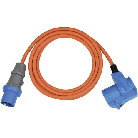 Brennenstuhl 1167650503 Strom Verlängerungskabel   Orange, Blau 3 m