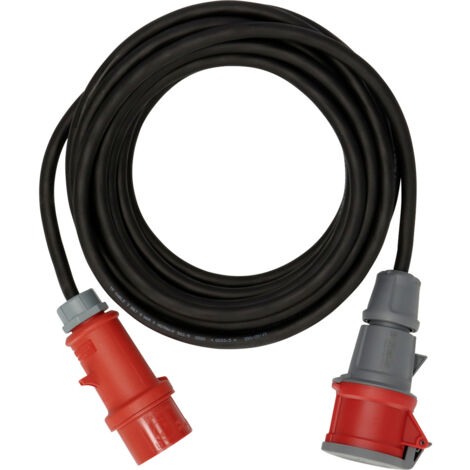 Brennenstuhl 1169370100 Strom Verlängerungskabel  16 A Schwarz 10 m H07RN-F 5G 2,5 mm²