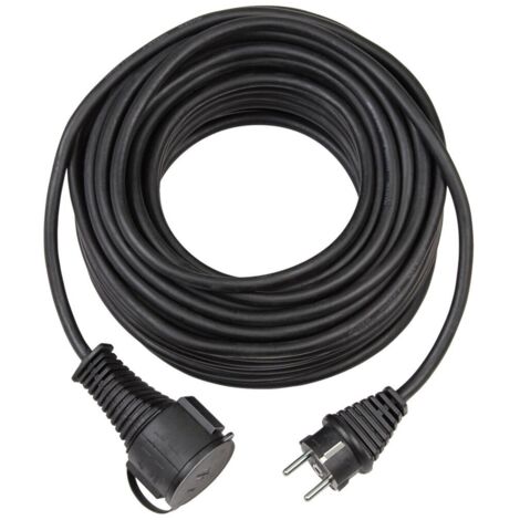 Brennenstuhl 1169900 Strom Verlängerungskabel   Schwarz 25.00 m AT-N05V3V3-F 3G 1,5 mm²