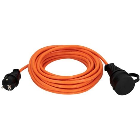 Prolunga Corrente Elettrica 25m Cavo 2x1,5mm 3300W Arancione