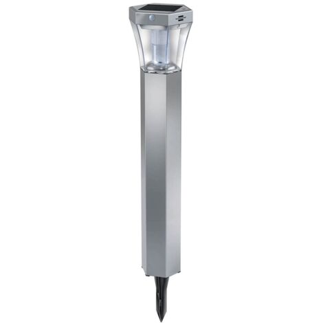 Brennenstuhl 1170790 Lampione Solare LED SOL, FL 13007 Argento