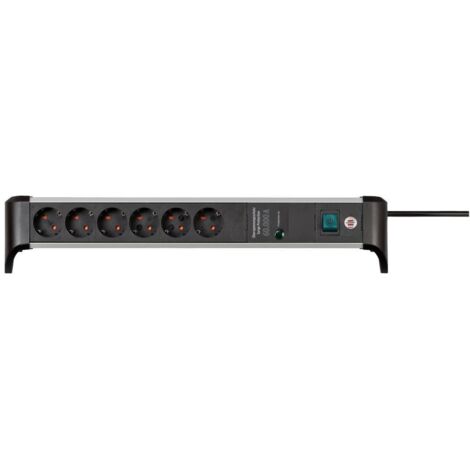 Brennenstuhl 1391020600 Multipresa con protezione da sovratensioni Argento/Nero Schuko 1 pz.