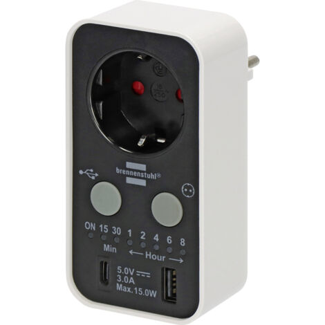 Brennenstuhl 1506180 Steckdosen-Timer digital 3000 W IP20