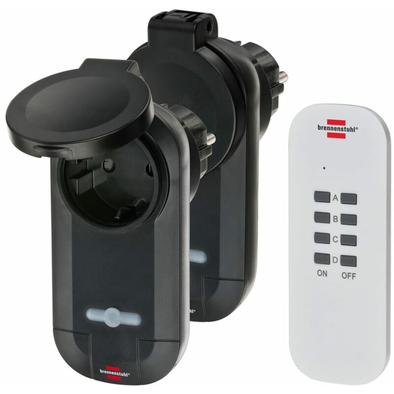 

Set enchufes con mando a distancia 2 pzas Comfort-Line - Brennenstuhl