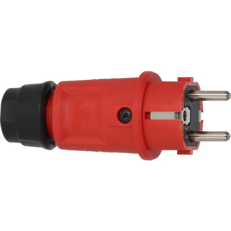 BRENNENSTUHL 9837550010 FICHE ÉLECTRIQUE FEMELLE AVEC TERRE 230 V ROUGE, NOIR IP44