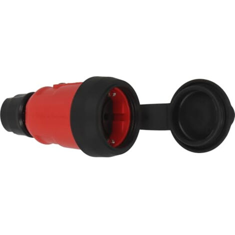 BRENNENSTUHL 9837560010 FICHE ÉLECTRIQUE MÂLE AVEC TERRE 230 V ROUGE, NOIR IP54