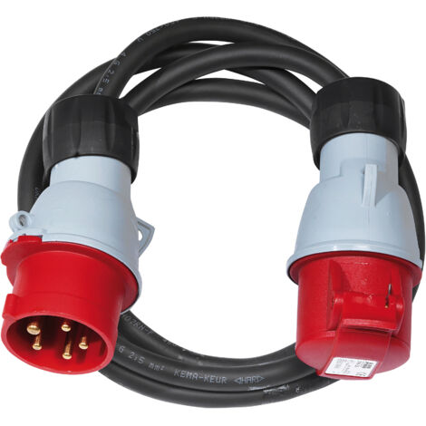 Brennenstuhl – Adaptateur électrique tétrapolaire-tripolaire 2m – Câble H07RN-F 4G2,5 – Pour applications nécessitant connexion électrique fiable