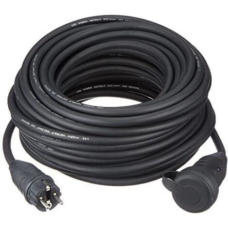 Brennenstuhl Cavo di prolungamento nero da 25m IP44