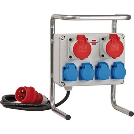 Brennenstuhl compatto distributore di corrente BKV 2/4 G IP44 - Colore Argento