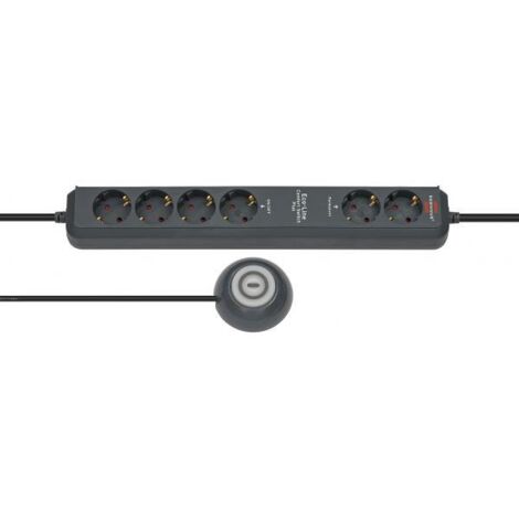 Brennenstuhl Eco-Line Multipresa 6 vie Antracite