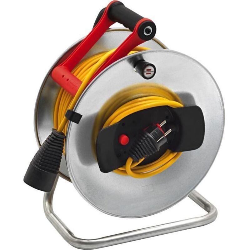 Enrouleur électrique avec rallonge silver JARDI-250 - H05VV-F 3G1,5 48,5m