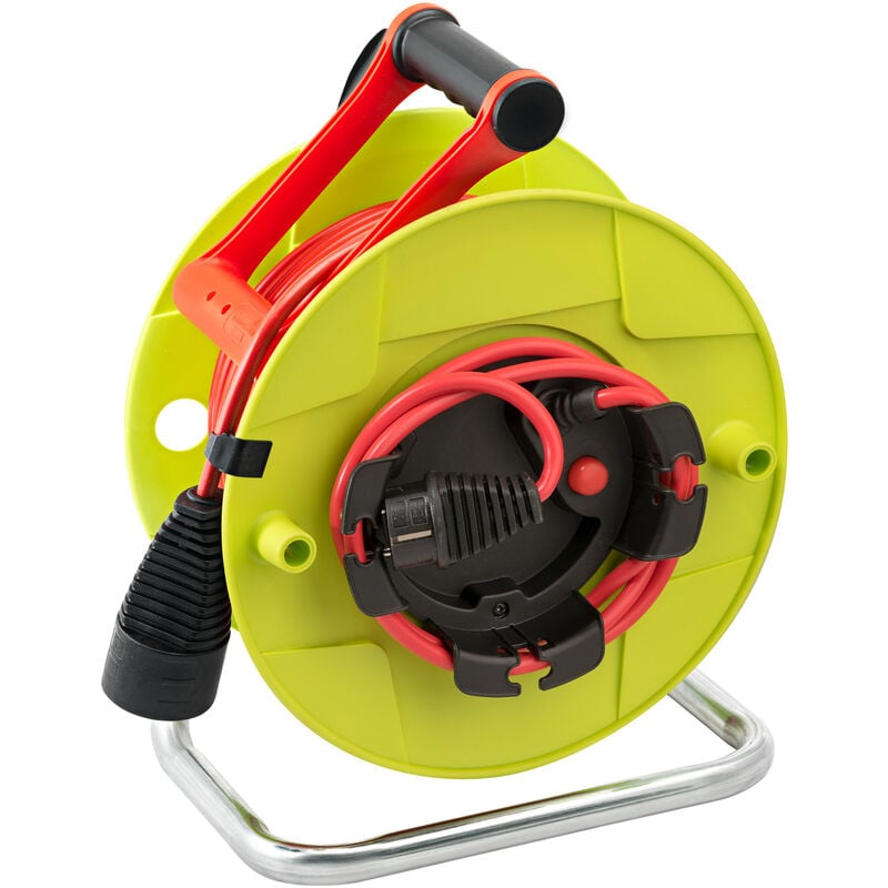 Enrouleur de câble Standard SM1 avec fiche, prolongateur et rallonge 1,5m - H05VV-F 3G1,5 23,5 + 1,5m