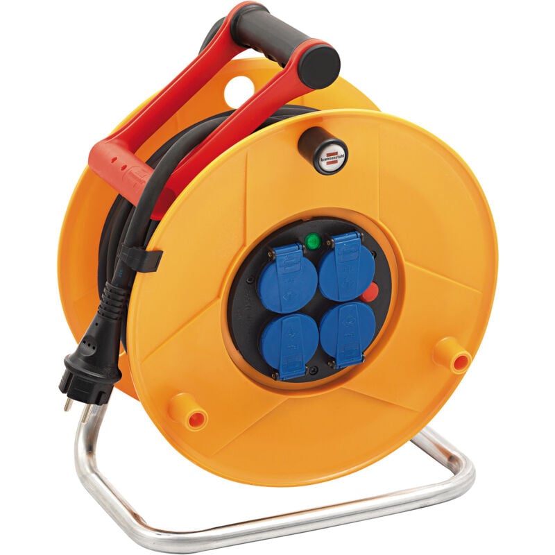 Enrouleur de câble 4 prises H07RN-F 3G1,5 - 25m - 1206921 - Ce produit de marque est neuf. - Brennenstuhl