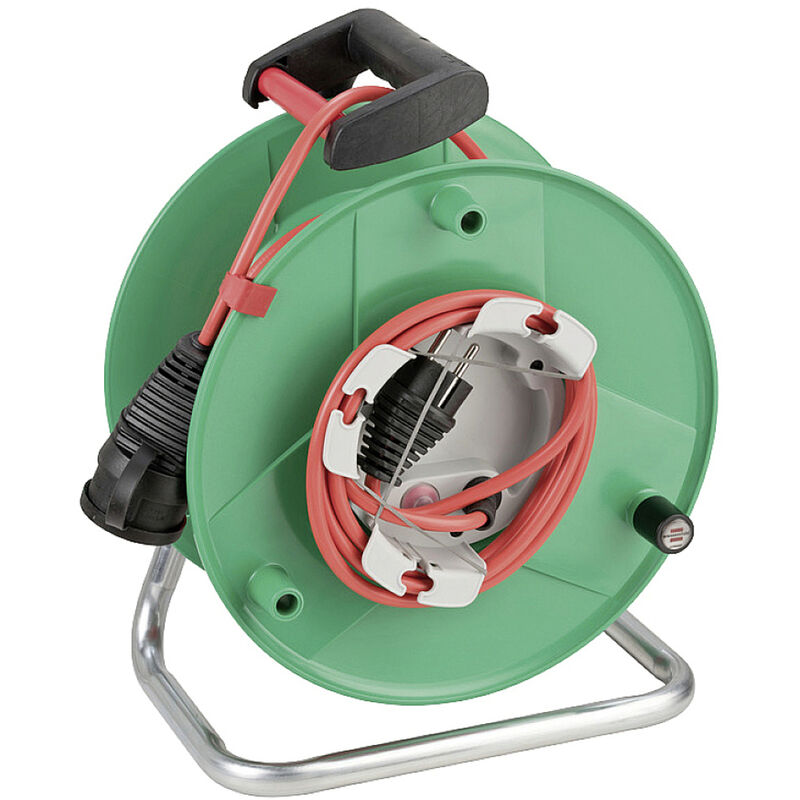 1098560001 Kabeltrommel 38.00 m Rot (matt) Schutzkontakt-Stecker - Brennenstuhl