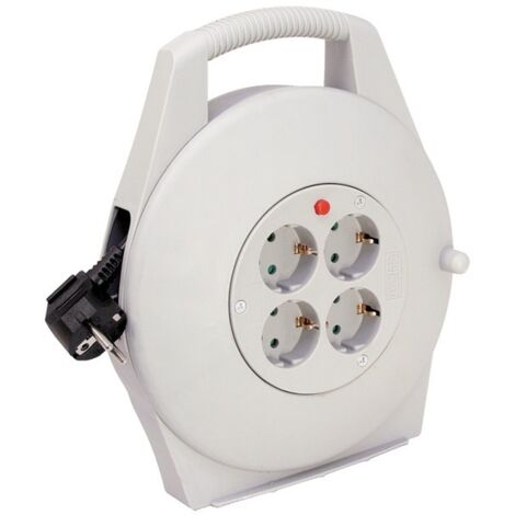 Brennenstuhl Kabelbox Grau 4-fach 10m H05VV-F 3G1,5 mit erhöhtem Berührungsschutz - 1093750055