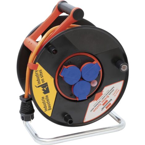 Brennenstuhl Kabeltrommel 25m Garant ST290+Bretec - 3G1,5 mit Cablepilot, 3 Steckdosen, IP44