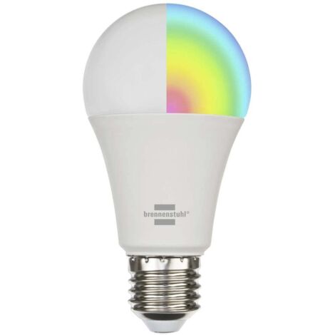 Brennenstuhl Lampadina LED ERP: F (A - G) Smart Connect E27 Bianco freddo, Bianco caldo, RGB