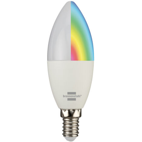 Brennenstuhl LED-Leuchtmittel EEK: G (A - G) Smart Connect  E14  Kaltweiß, Warmweiß, RGB