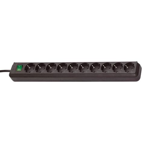 BRENNENSTUHL 1152350015 - Socle multiple Eco-Line gris clair avec interrupteur (3 prises et 1,5 m)