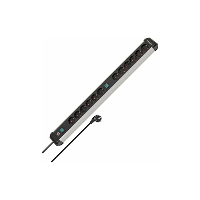 Brennenstuhl - Premium-Alu-Line 1391030200 Multiprise 12 Prises en Aluminium de qualité ...