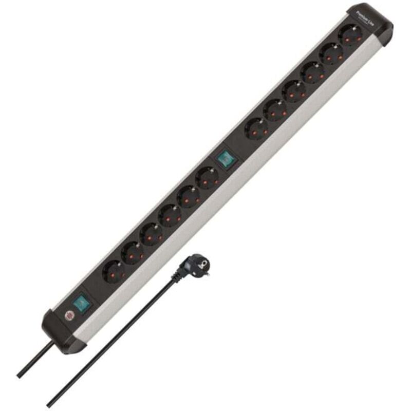 Brennenstuhl - Premium-Alu-Line 1391030200 Multiprise 12 Prises en Aluminium de qualité ... Brennenstuhl - Premium-Alu-Line 1391030200 Multiprise 12 Prises en Aluminium de qualité ...