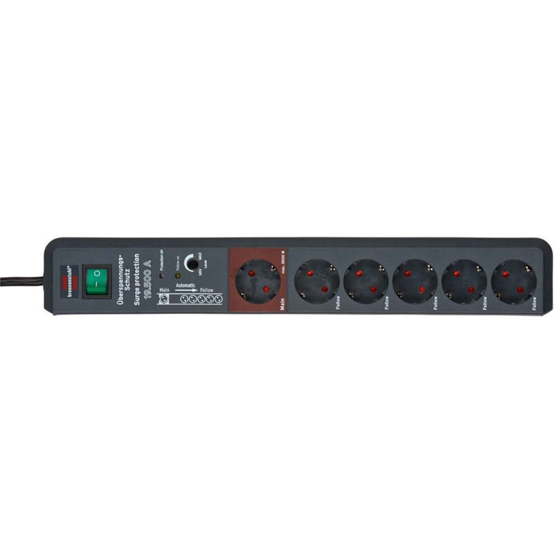 Brennenstuhl - Prise multiple automatique Secure-Tec 19.500A 3m H05VV-F 3G1,5 Brennenstuhl - Prise multiple automatique Secure-Tec 19.500A 3m H05VV-F 3G1,5