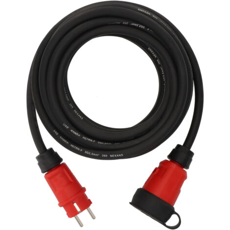 Brennenstuhl Professional Verlängerungskabel VN 1200 IP44, 10m schwarz H07RN-F 3G2,5