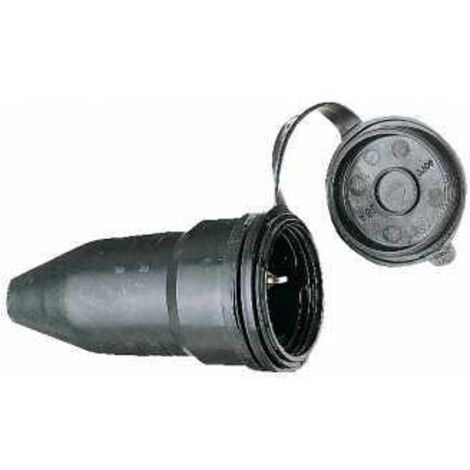 Brennenstuhl Stecker & Kupplungen Schutzkontakt-Gummikupplung 230V/16A IP44, schwarz