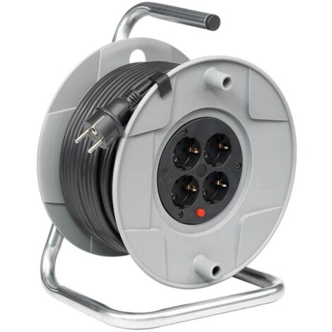 Brennenstuhl Tambour de câble AK 260 40 m H05VV-F 3G1,5 dans un carton - 1099140001