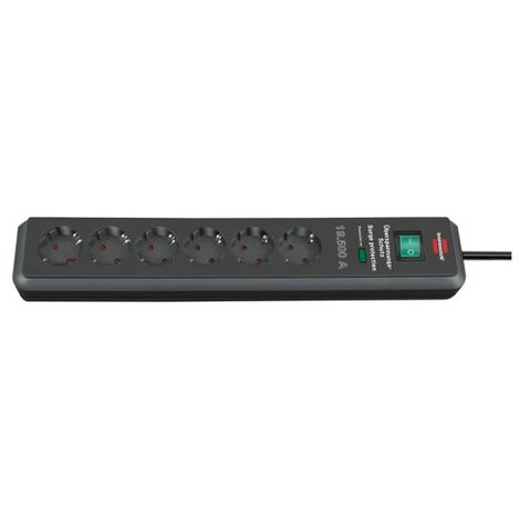 Brennenstuhl ÜSS Secure-Tec multiprise 6 prises anthracite