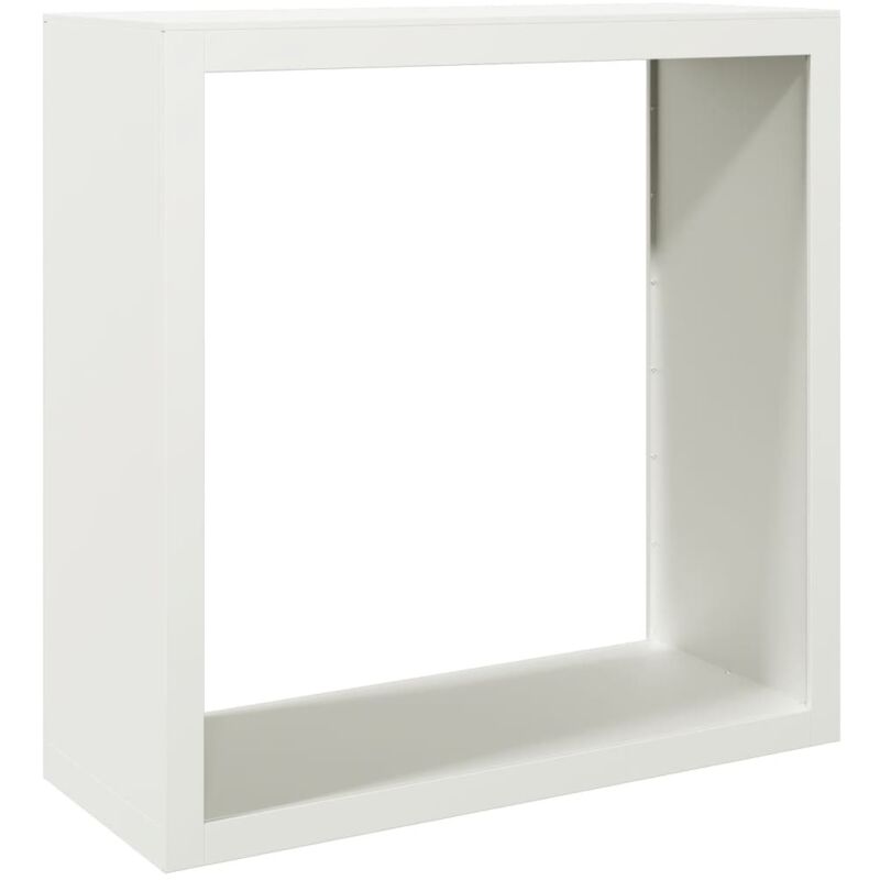 Brennholzregal Weiß 100x40x100 Cm Stahl - Vidaxl