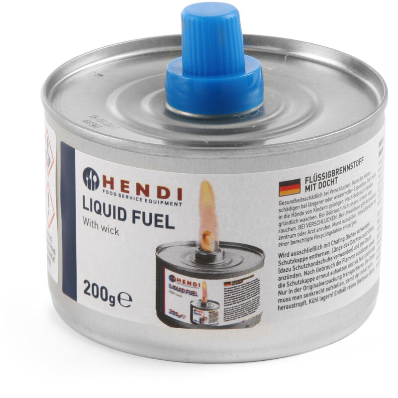 Brennstoffpaste Für Speisenwärmer, Dose Mit Docht, 200 Ml, 24er-set - Hendi 193686
