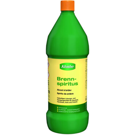 Brennspiritus 1l Flasche Brennspiritus Reinigungs- Entfettungsmittel 12 Stk