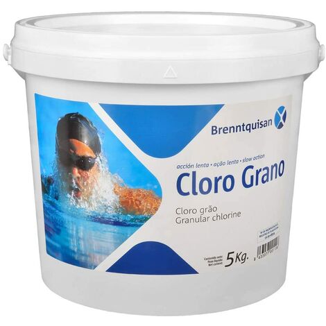 Brenntquisan Chlore en grains pour piscine 5 kg