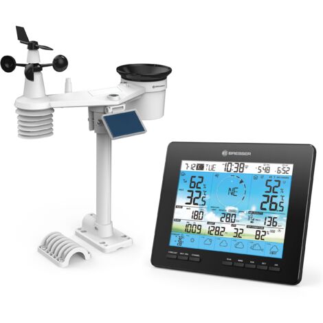 BRESSER 4CAST - Stazione meteo solare con previsioni meteo per 6 giorni e WIFI