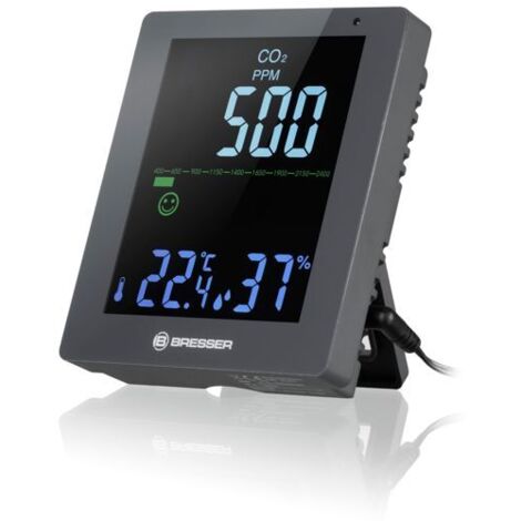 Bresser CO² Luftqualitätsmonitor grau Wetterstationen
