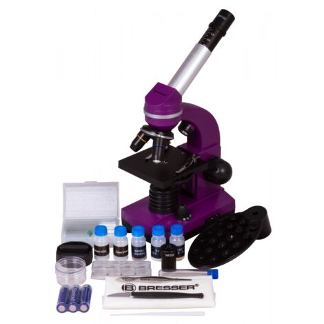 Bresser mikroskop junior 29 cm stahl violett 28-teilig