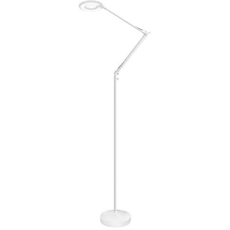 LEDBOX BRESSLO Lampadaire articulé, blanc, blanc neutre, dimmable