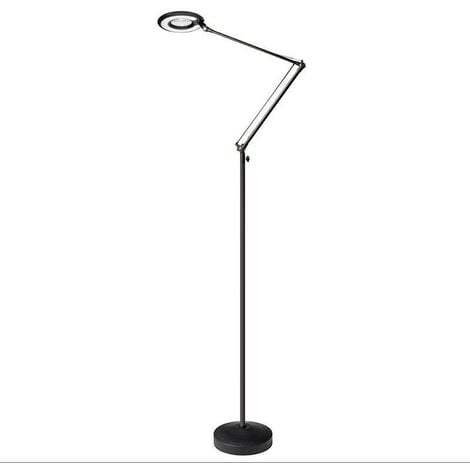 LEDBOX BRESSLO Lampadaire articulé, noir, blanc neutre, dimmable