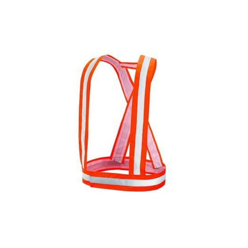 Image of Bretelle alta visibilita' colore arancio, taglia unica sicurrezza lavoro