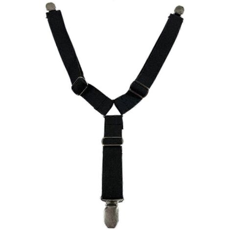 Bretelles antidérapantes pour couches pour animaux, ceinture abdominale élastique réglable, accessoires pour chiens - Taille M - Noir