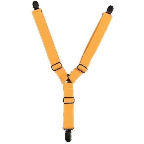 Bretelles antidérapantes pour couches pour animaux de compagnie, ceinture abdominale élastique réglable, accessoires pour chiens - M - Jaune